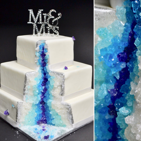 Crystal Mineral Mine wedding Cake by Sugar Street Boutique Toronto