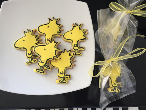 Woodstock Cookies by Sugar Street Boutique. Toronto. Snoopy Cookies. Loot bag cookies. Sugar cookies.