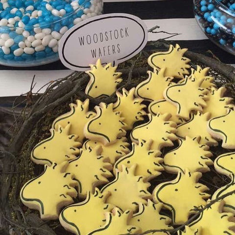 Woodstock Cookies by Sugar Street Boutique. Toronto. Snoopy Cookies. Loot bag cookies. Sugar cookies.