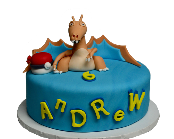 Pokemon dragon birthday cake by sugar street boutique toronto