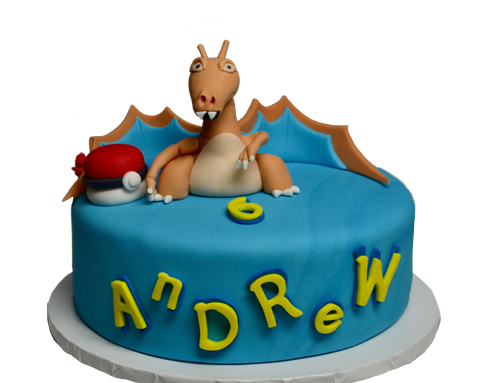 Pokemon dragon birthday cake by sugar street boutique toronto