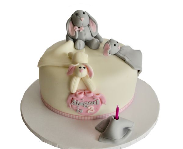 pottery barn bunny cake for a 2 year old birthday cake by sugar street boutique toronto 