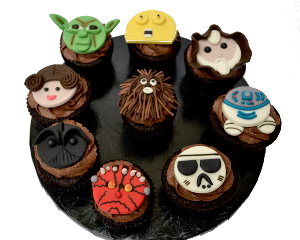 chocolate vegan cupcakes toronto. star wars cupcakes. may the force be with you cupcakes. sugar street boutique. toronto cupcakes. toronto vegan cupcakes