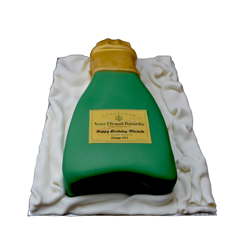 Chocolate Champagne veuve clicquot Cake by sugar street boutique toronto