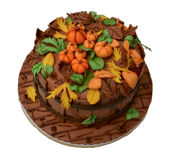 Fall Cake. Thanksgiving Cake. Changing colour leaves cake. wooden cake. pumpkin cake. Sugar Street Boutique. Toronto Cakes.