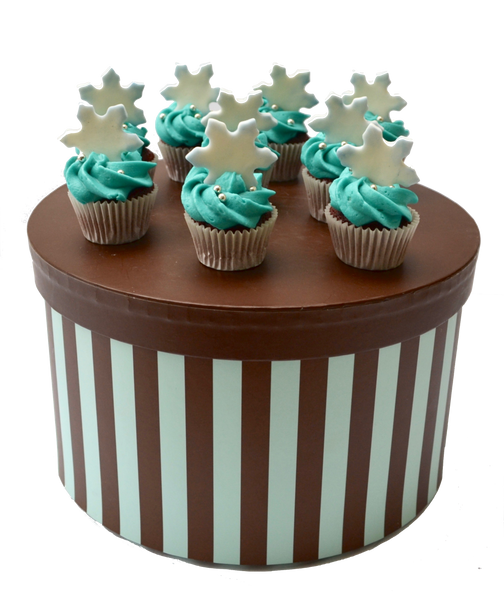 Snowflakes cupcakes. winterwonderland cupcakes. sugar street boutique toronto cupcakes