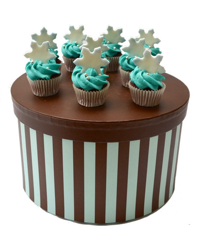 Snowflakes cupcakes. winterwonderland cupcakes. sugar street boutique toronto cupcakes