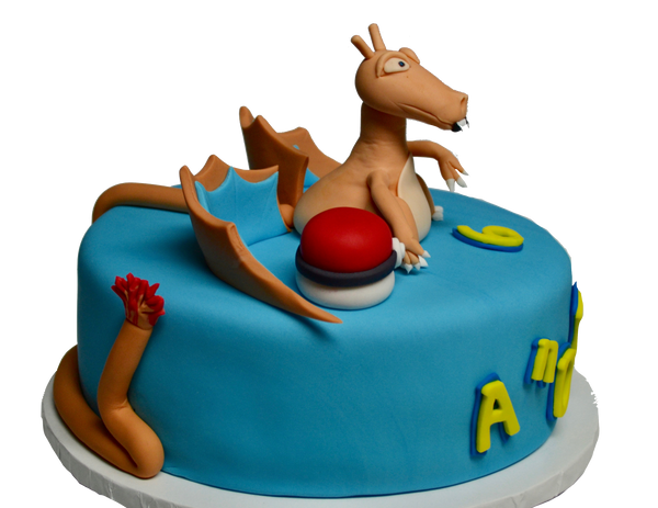 Pokemon dragon birthday cake by sugar street boutique toronto