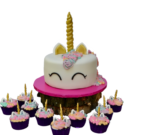 unicorn cake and cupcakes by sugar street boutique toronto