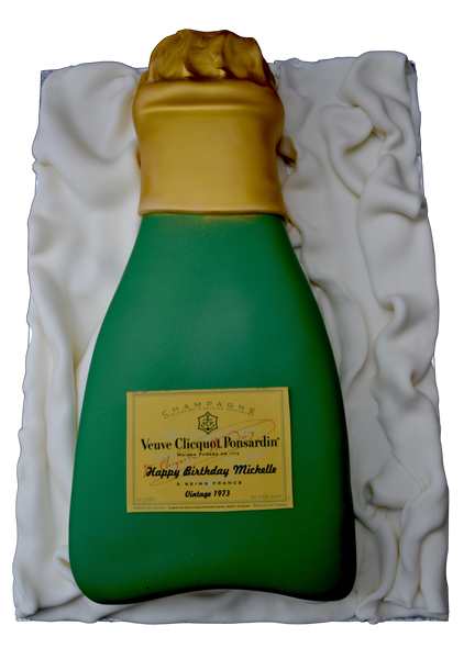 Chocolate Champagne veuve clicquot Cake by sugar street boutique toronto