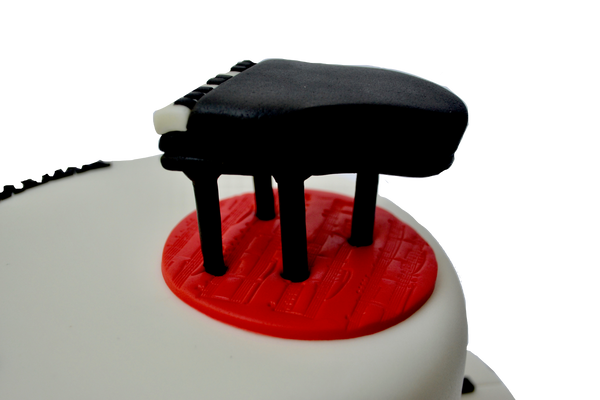 Piano Cake. Chocolate Cake. Fondant Piano. Pianist Cake. Sugar Street Boutique Toronto. Cakes Toronto.