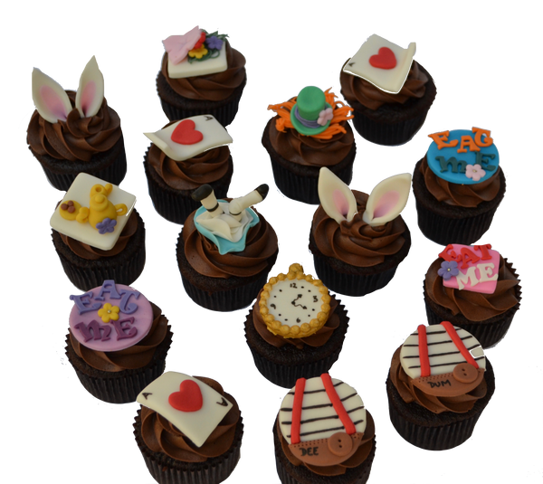 Mad Hatter cupcakes. Alice in wonderland cupcakes. Toronto Cupcakes. Sugar Street Boutique. 