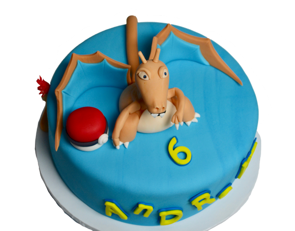 Pokemon dragon birthday cake by sugar street boutique toronto