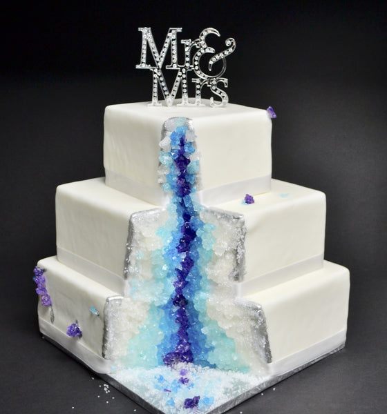 Crystal Mineral Mine wedding Cake by Sugar Street Boutique Toronto