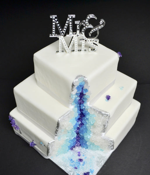 Crystal Mineral Mine wedding Cake by Sugar Street Boutique Toronto