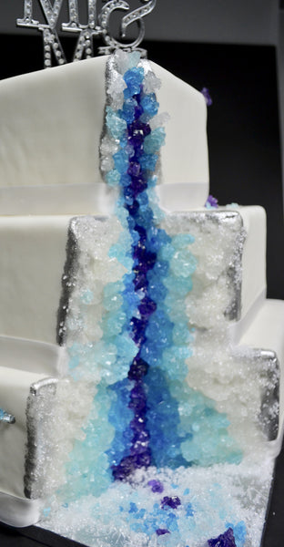 Crystal Mineral Mine wedding Cake by Sugar Street Boutique Toronto