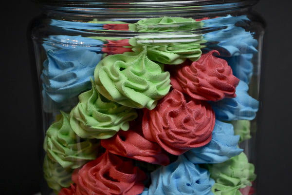 Colourful meringues suspiros by Sugar Street Boutique